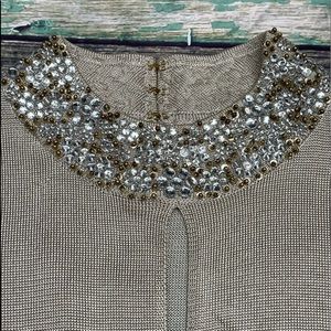 St. John Women’s Top Beaded Neck Tank Size S